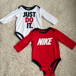 NWOT Baby Boy Nike Long Sleeve Bodysuits